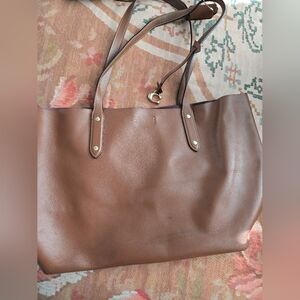 Coach Tan Leather Tote Bag